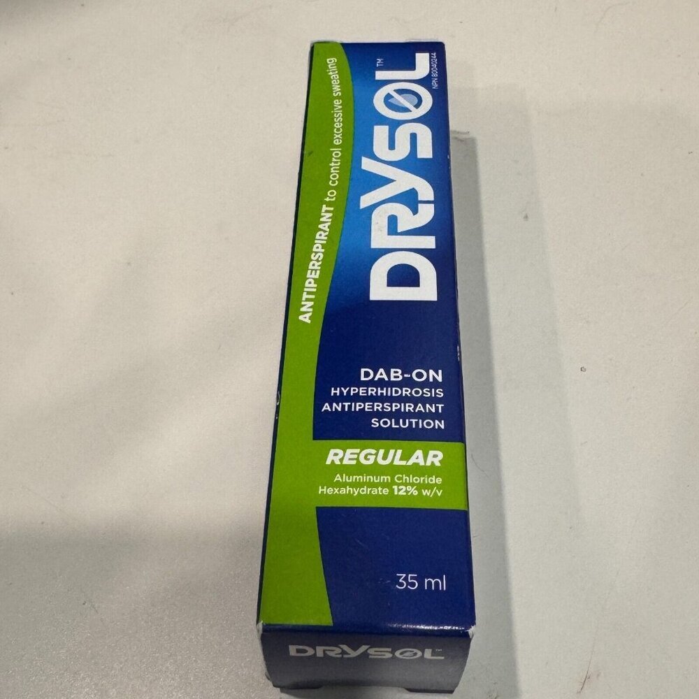 Drysol Regular DabOn Antiperspirant Hyperhidrosis Excess Sweating 35mL deoderant